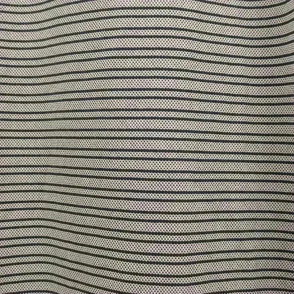 Greg Norman  Polo Golf Shirt Mens Large Grey Black Stripe Sportswear - Picture 2 of 10